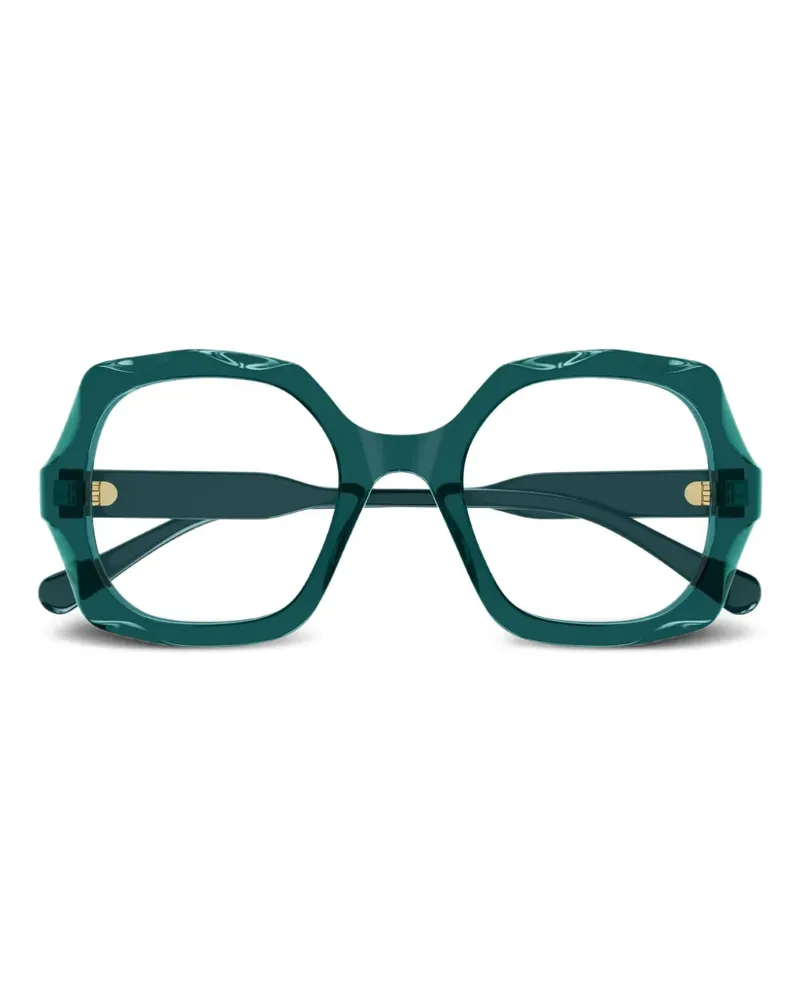 Chloé Brille mit geometrischem Gestell - Grün Grün