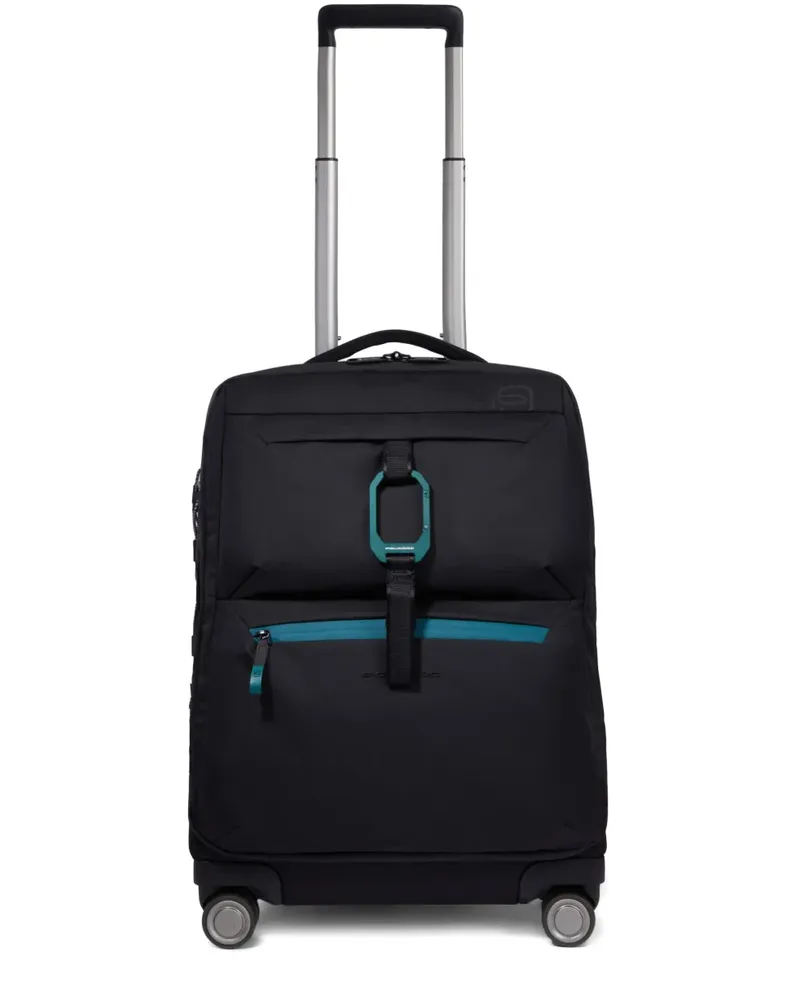 Piquadro Reisetasche mit Logo - Schwarz Schwarz