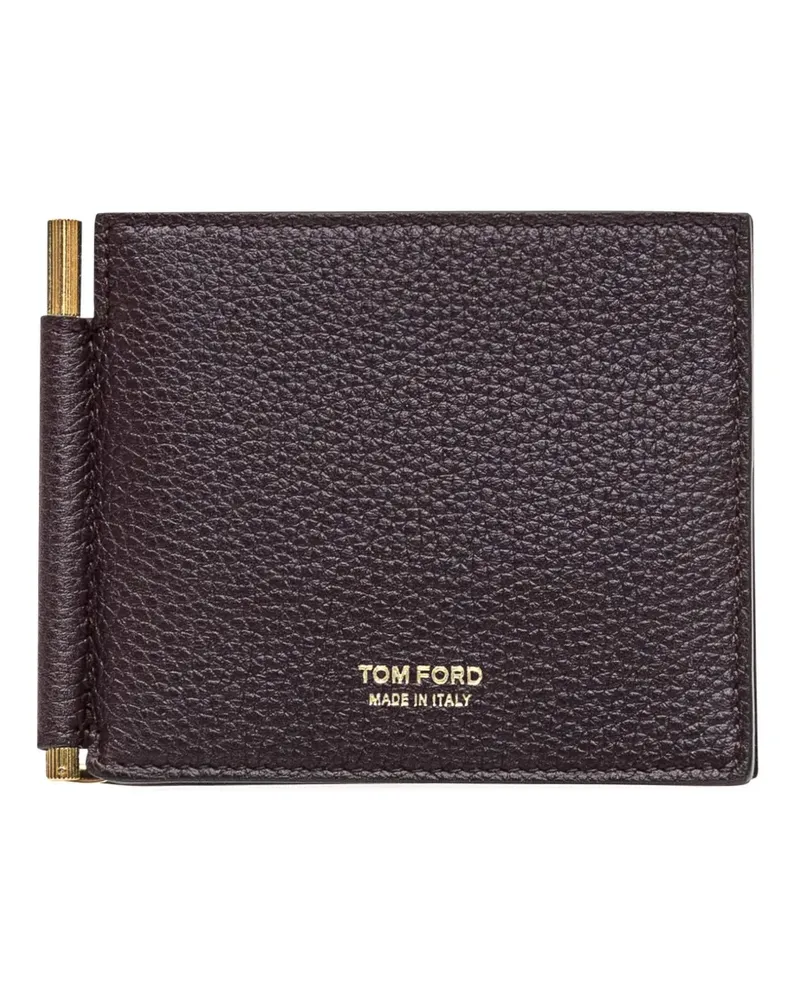Tom Ford Portemonnaie mit Logo-Print - Nude Nude
