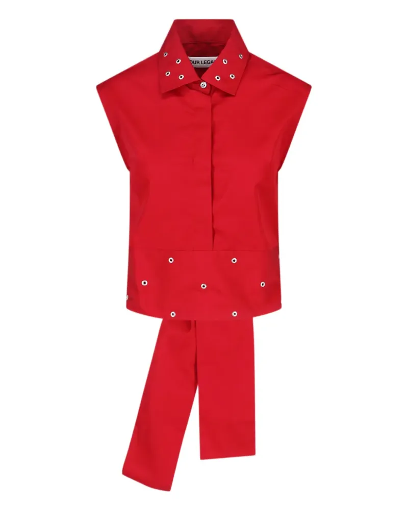 Our Legacy Bluse mit Ösen - Rot Rot