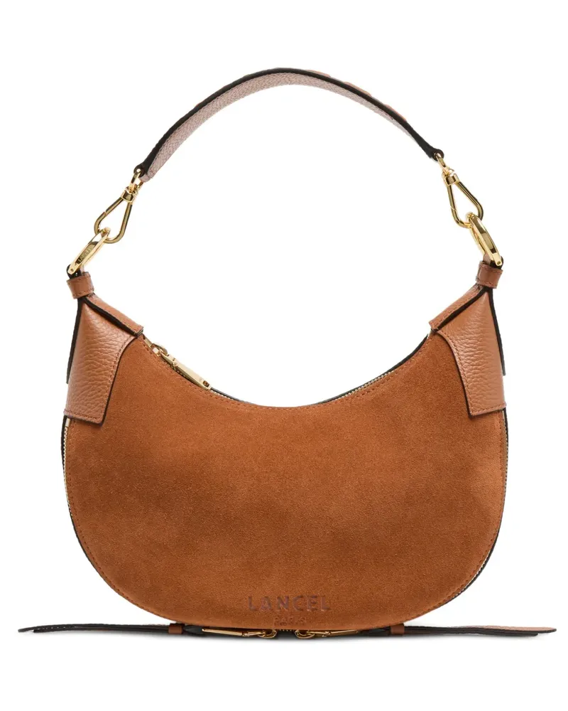 Lancel Kleine Origami Schultertasche mit Reißverschluss - Braun Braun