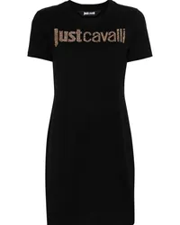 Just Cavalli T-Shirtkleid mit Logo Schwarz