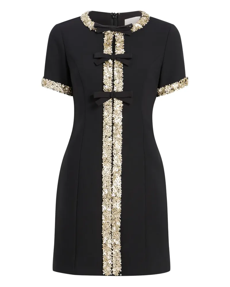 Cinq à Sept Verziertes Nelle Kleid - Schwarz Schwarz