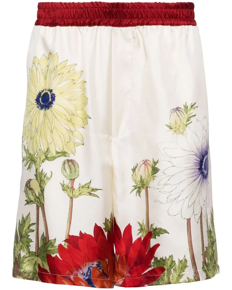 Pierre-Louis Mascia Bermudas mit Blumen-Print Nude