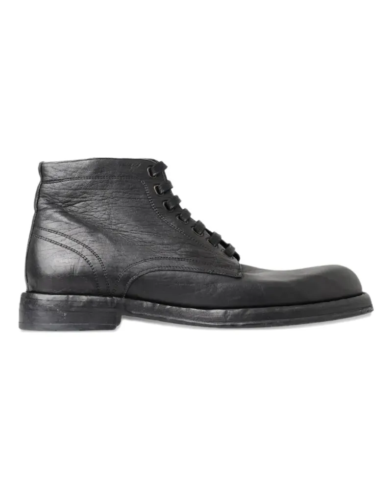 Dolce & Gabbana Perugino Schnürstiefel - Schwarz Schwarz