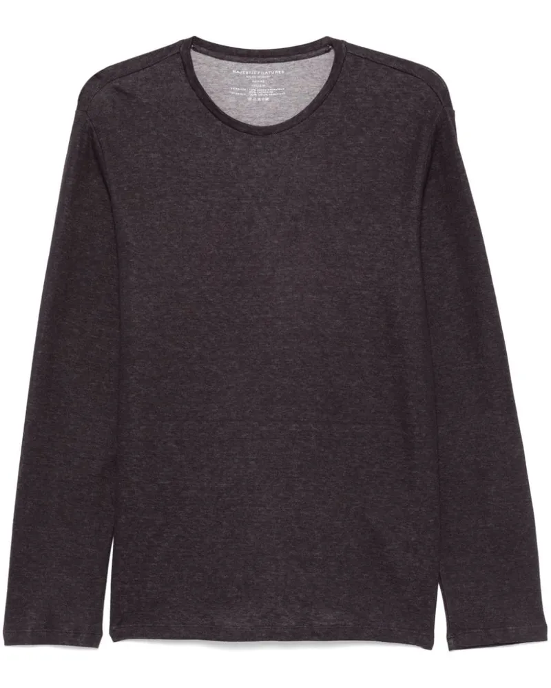 Majestic T-Shirt aus Bio-Baumwolle - Schwarz Schwarz