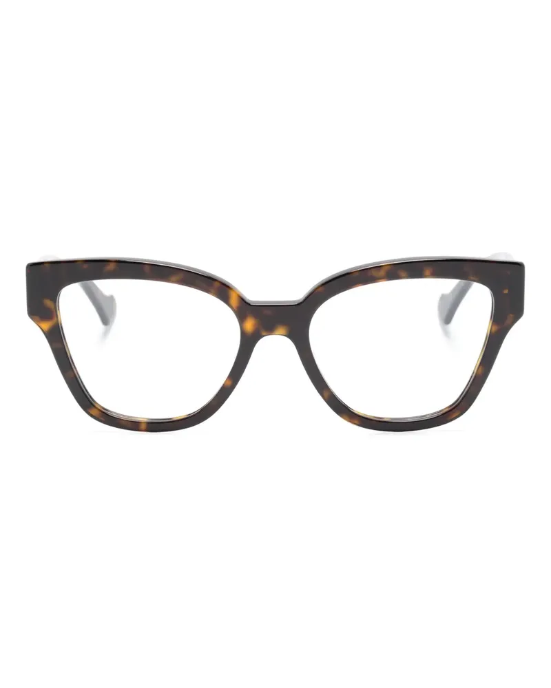 Gucci Butterfly-Sonnenbrille in Schildpattoptik - Braun Braun