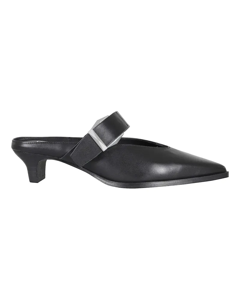 ash Tessa buckle-strap pointed-toe mules - Schwarz Schwarz