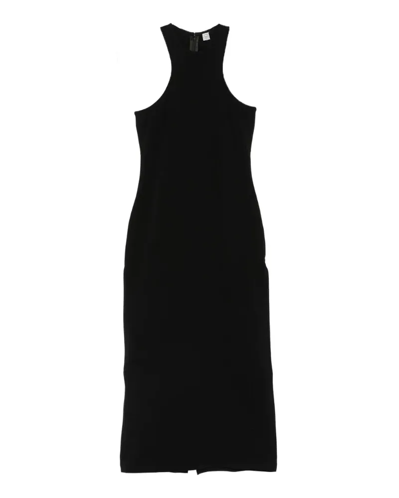Totême Deep Curve Midikleid - Schwarz Schwarz