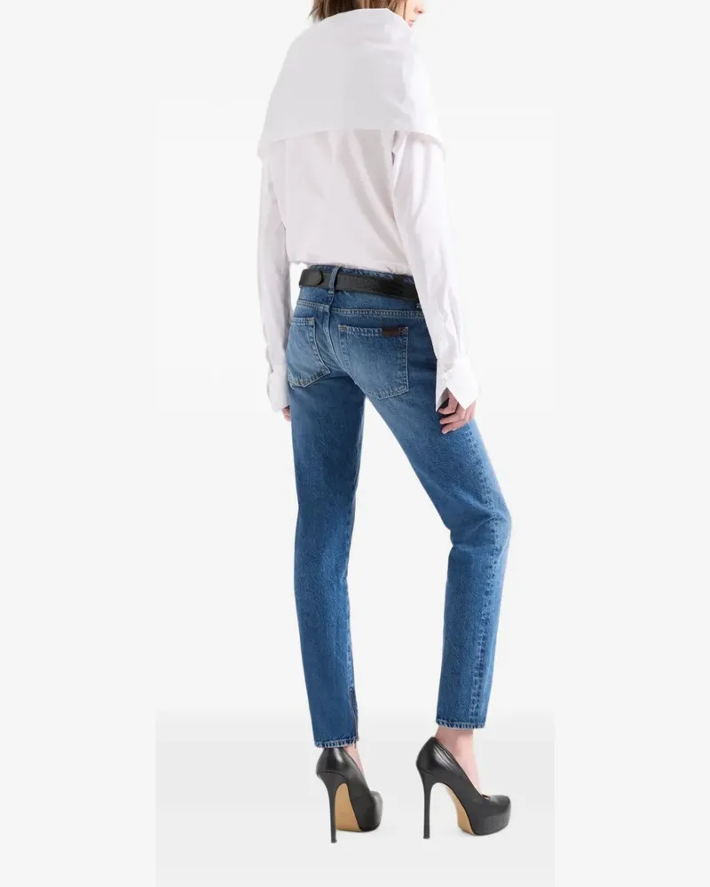 7 for all mankind high-neck long-sleeve shirt - Weiß Weiß