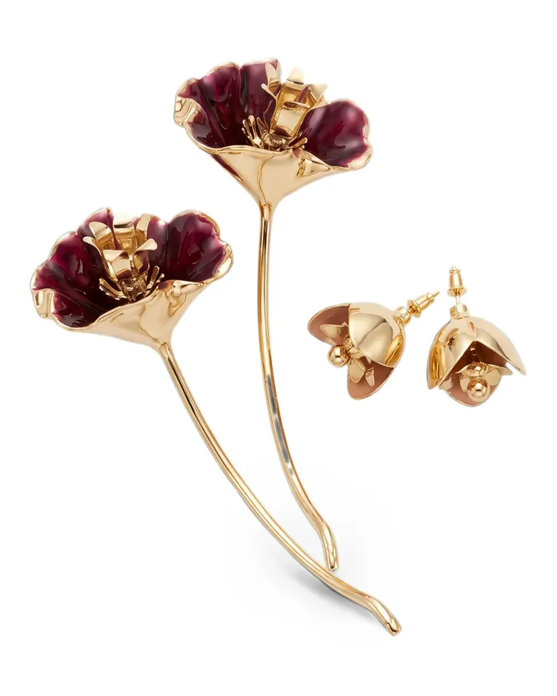 Paco Rabanne flower-motif earrings - Gold Gold