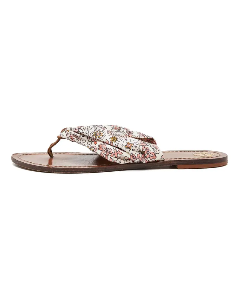 Tory Burch Carson print thong sandals - Weiß Weiß