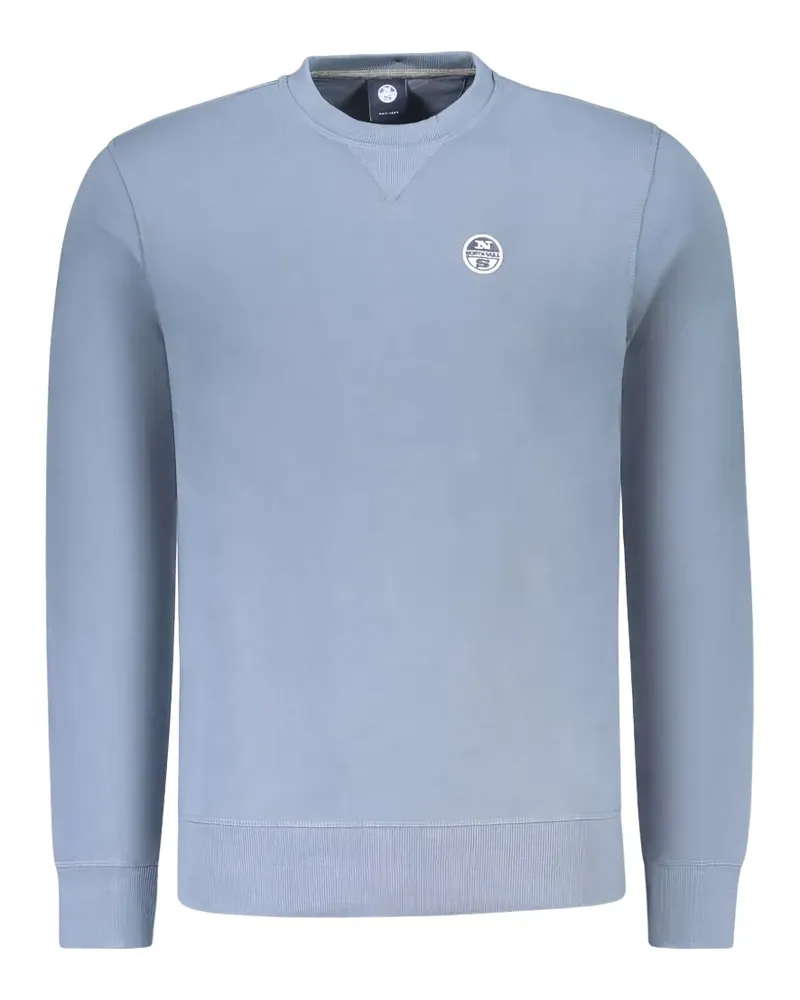 North Sails Sweatshirt mit Logo-Patch - Blau Blau