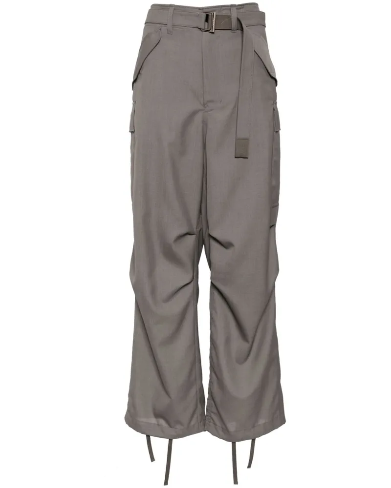 Sacai Suiting Cargohose - Grün Grün