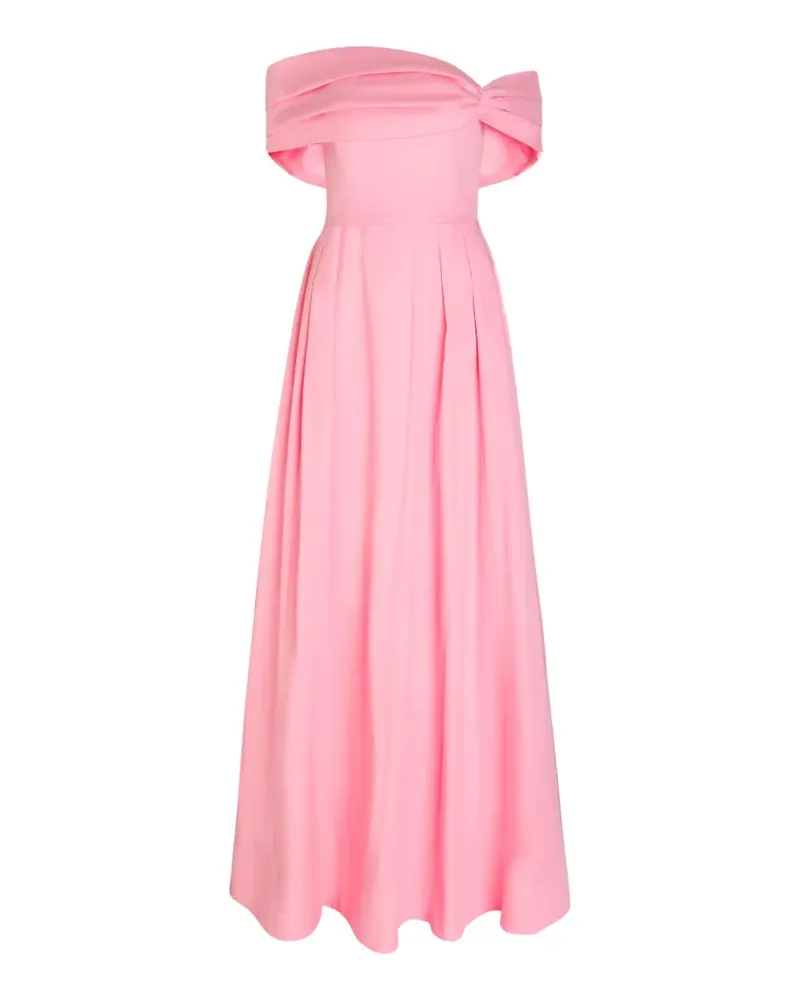 Rebecca Vallance Dianthe off-shoulder pleated maxi gown - Rosa Rosa