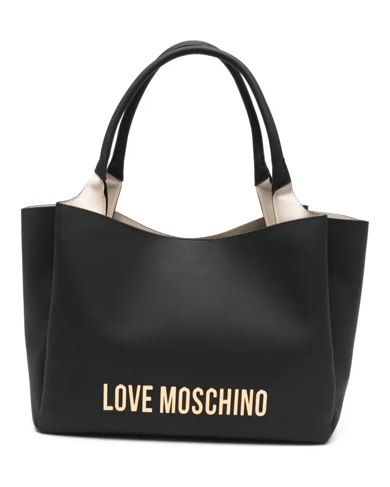 Moschino logo-detail tote bag - Schwarz Schwarz