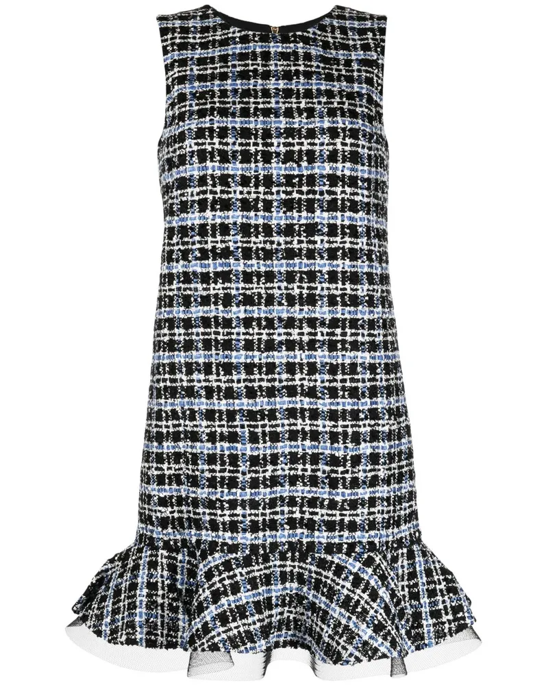 Carolina Herrera New York Tweed-Midikleid - Schwarz Schwarz