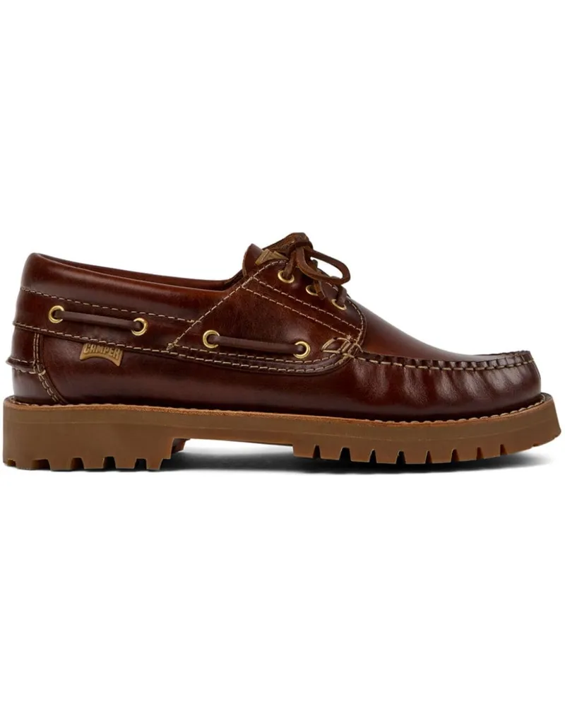Camper Nautico Segelschuhe mit Apron-Kappe - Braun Braun