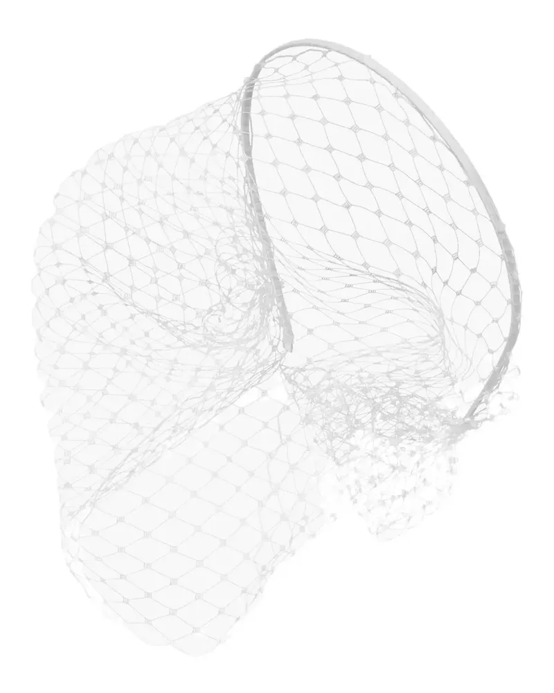 Jennifer Behr Voilette aus Seide - Weiß Weiß