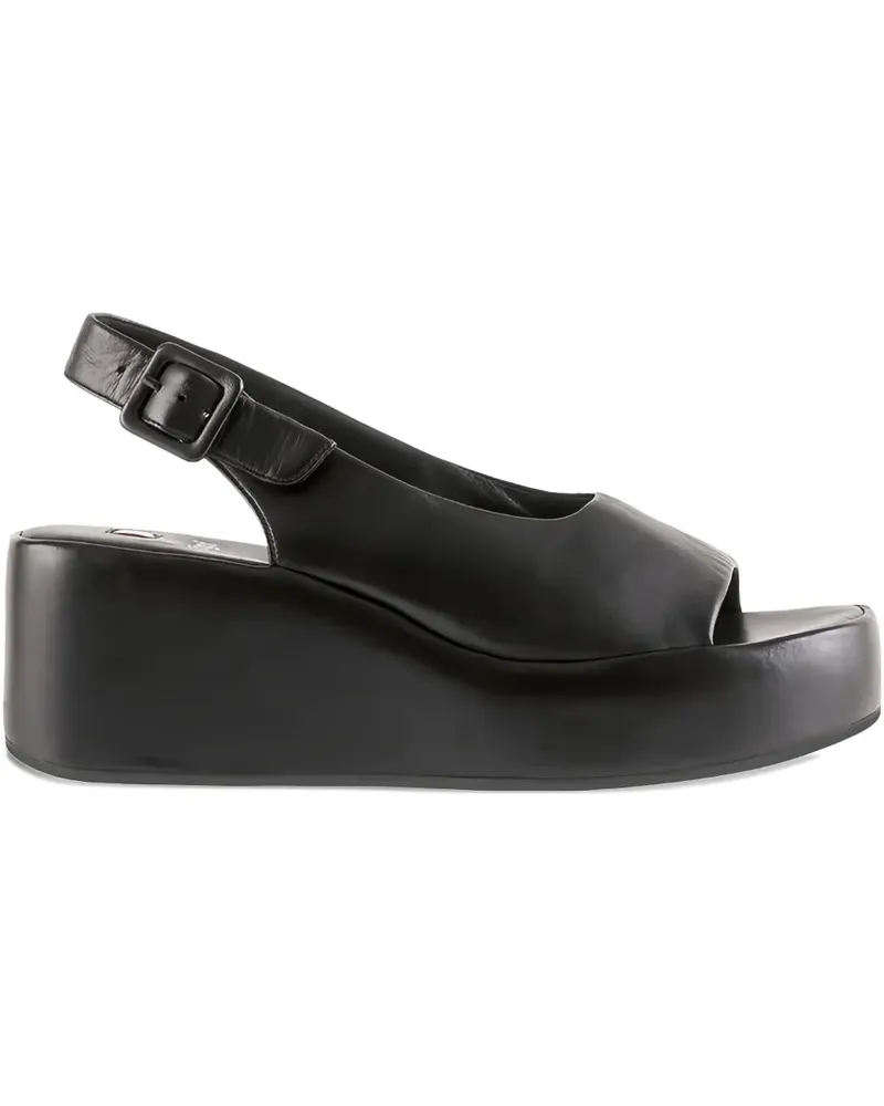 Högl Loulou Slingback-Sandalen mit Plateau 70mm - Schwarz Schwarz