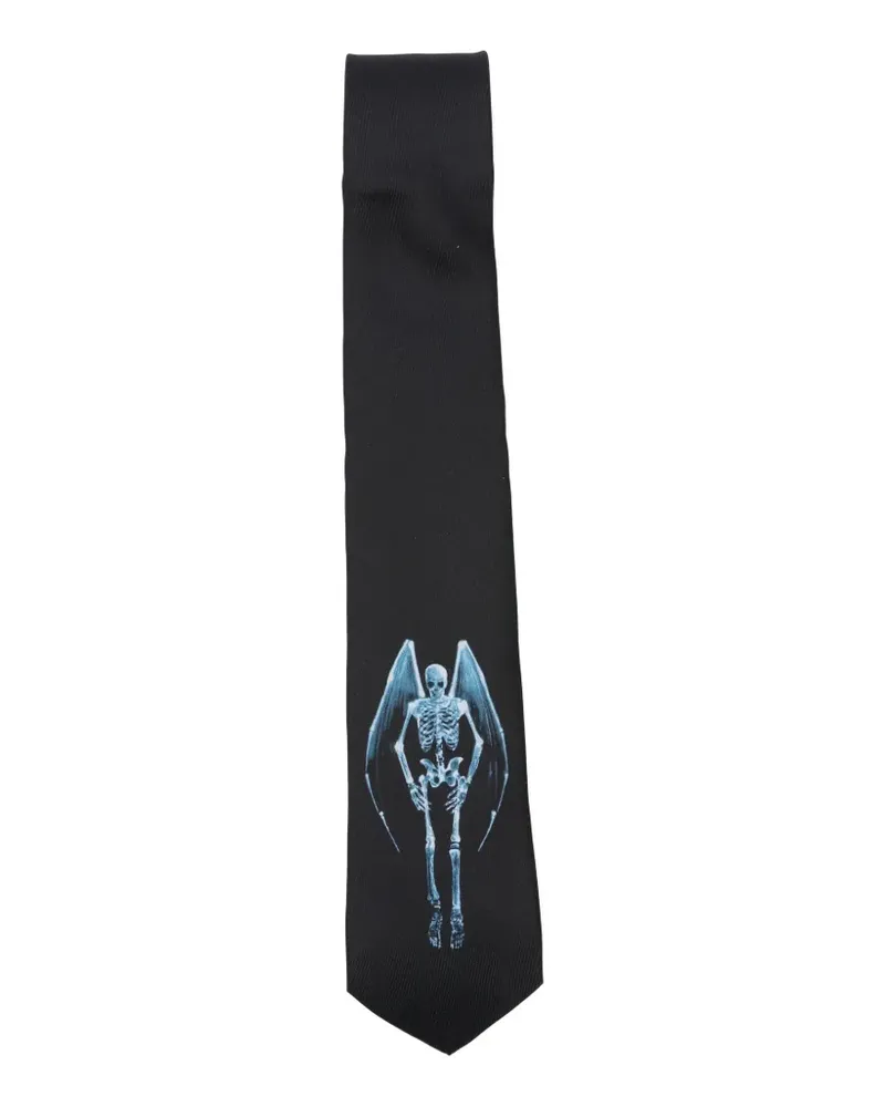 Our Legacy Fallen Angel printed tie - Schwarz Schwarz