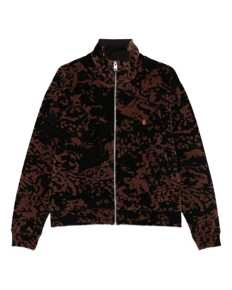 Études Studio Jacke mit abstraktem Print - Braun Braun