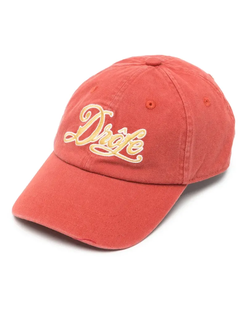 Drôle de Monsieur logo-embroidered baseball cap - Rot Rot
