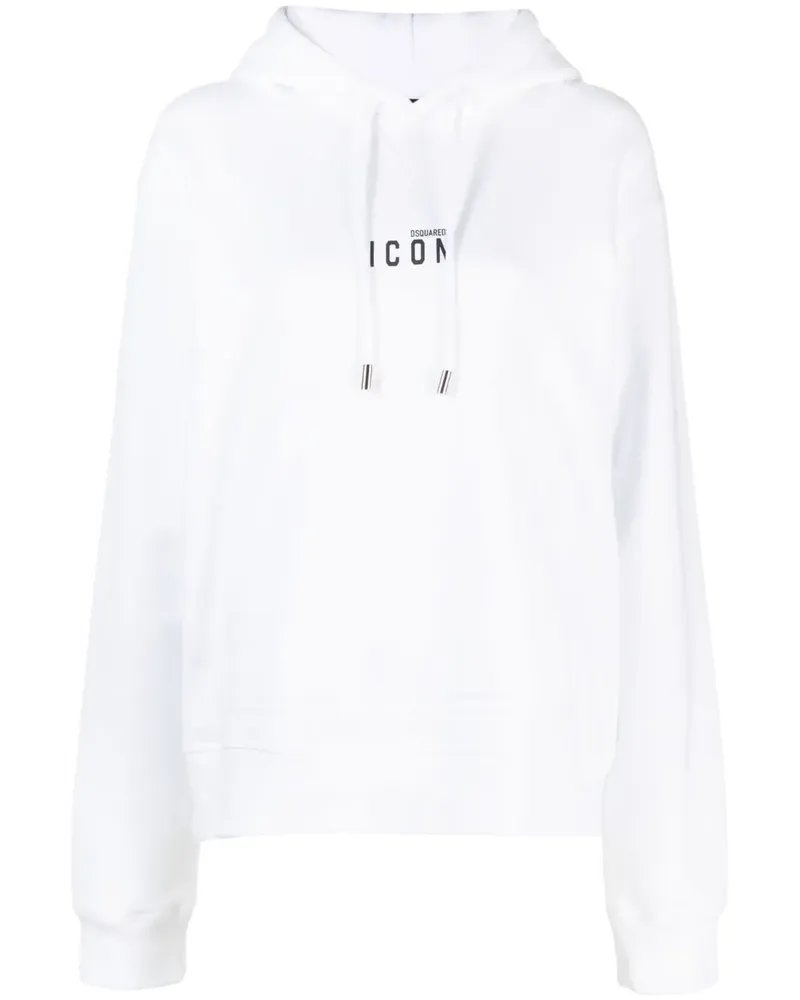 Dsquared2 Hoodie mit Logo-Print - Weiß Weiß