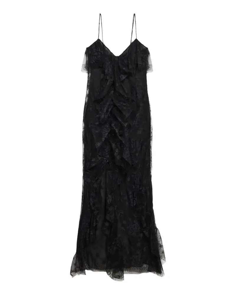 Blumarine Kleid mit Muster - Schwarz Schwarz