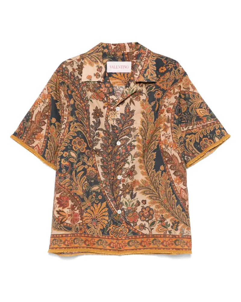 Valentino Garavani Hemd mit Blumen-Print - Nude Nude