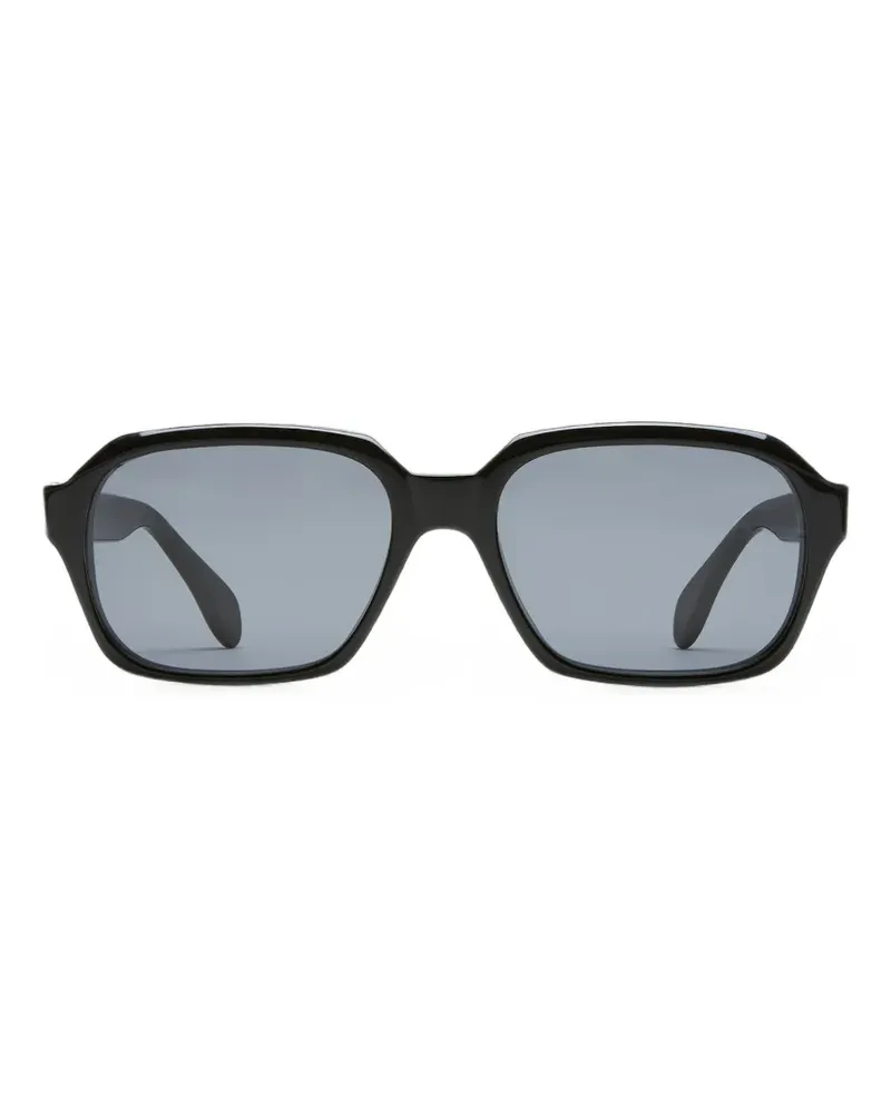 Fortela Less Sonnenbrille mit eckigem Gestell - Schwarz Schwarz