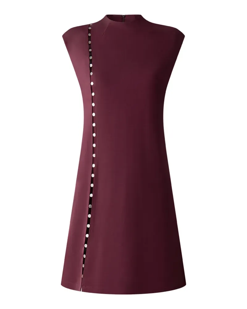 Shanghai Tang Tang mock-neck mini dress - Violett Violett