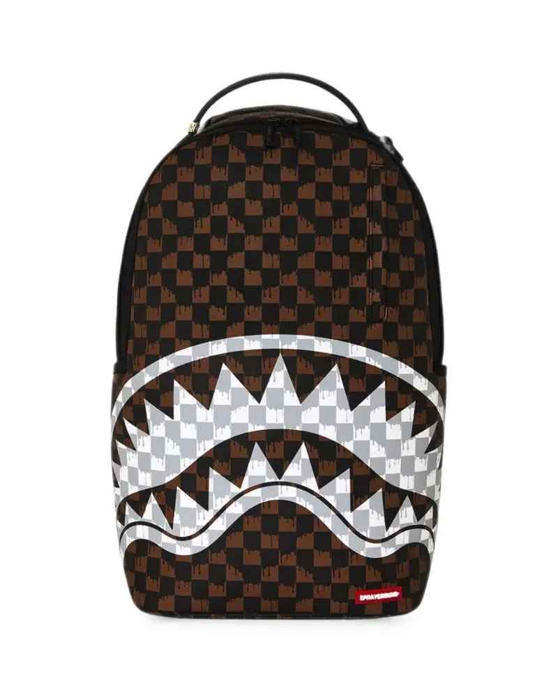 Sprayground Paris Fang check-print backpack - Braun Braun