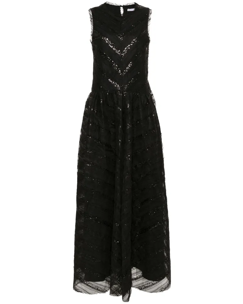 Viktor & Rolf Maxikleid aus Tüll - Schwarz Schwarz