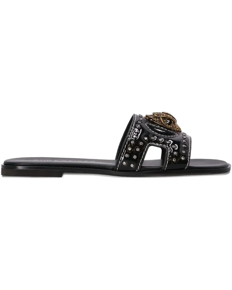 Kurt Geiger Cut-Out-Sandalen mit Adleranhänger - Schwarz Schwarz