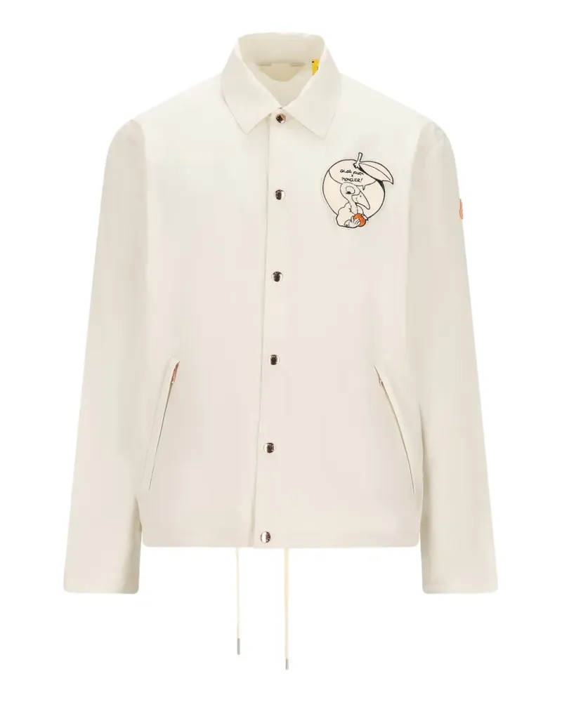 Moncler x  x Gilga cartoon embroidery shirt jacket - Nude Nude