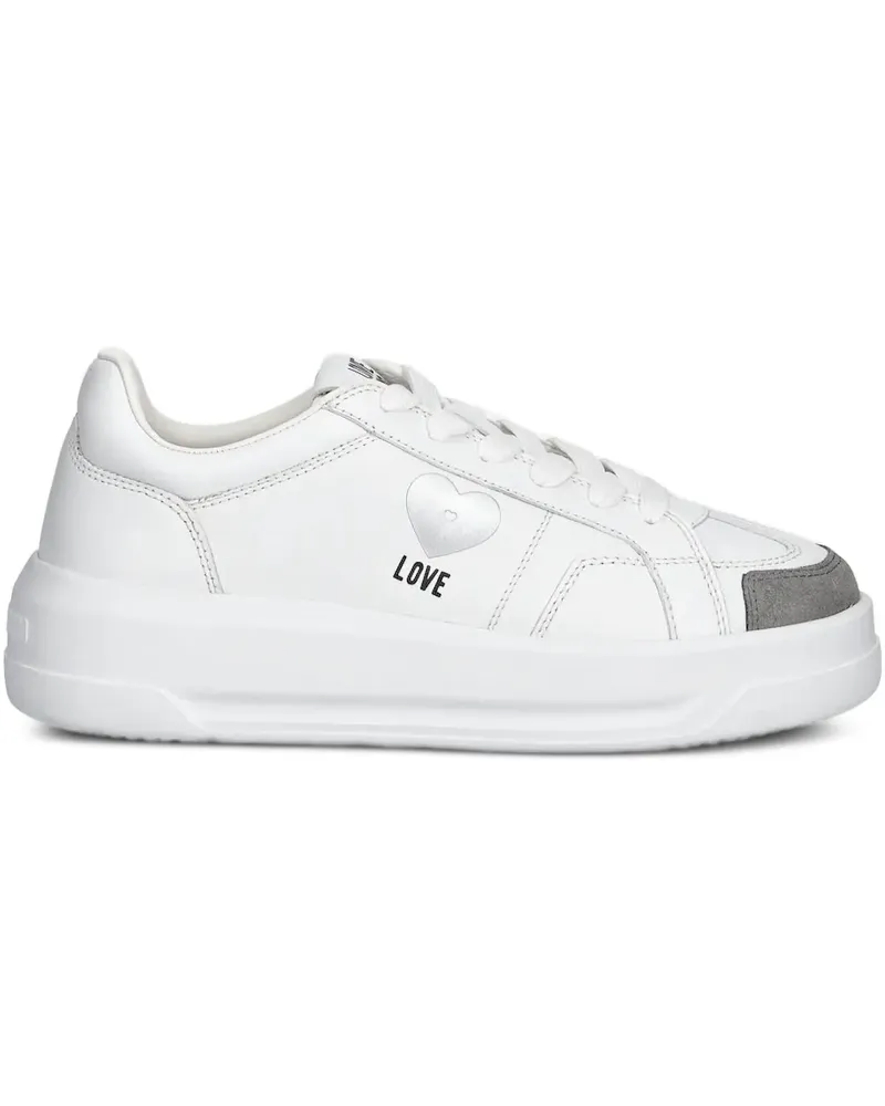 Moschino Sneakers mit Plateausohle - Weiß Weiß