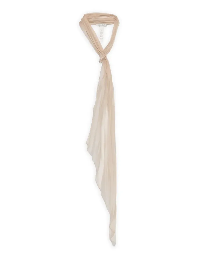 forte_forte Organza-Schal mit Falten - Nude Nude