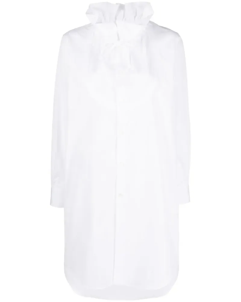 Comme des Garçons Hemd mit Rüschenkragen - Weiß Weiß