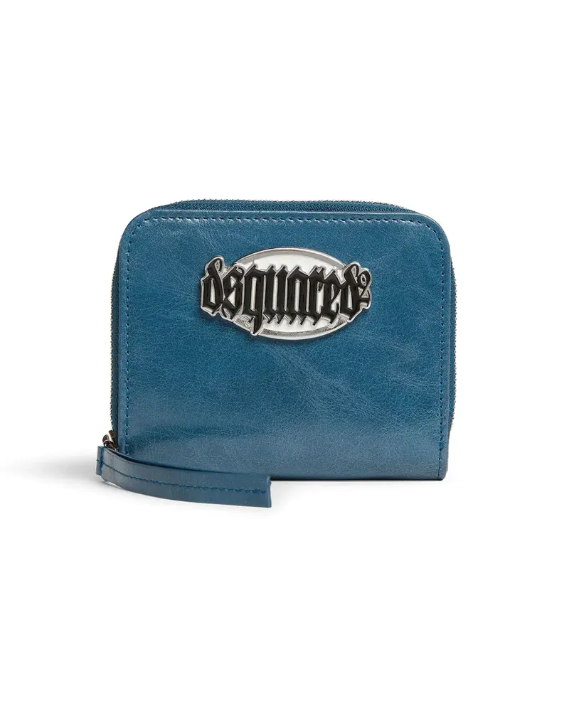 Dsquared2 Portemonnaie mit Logo-Patch - Blau Blau