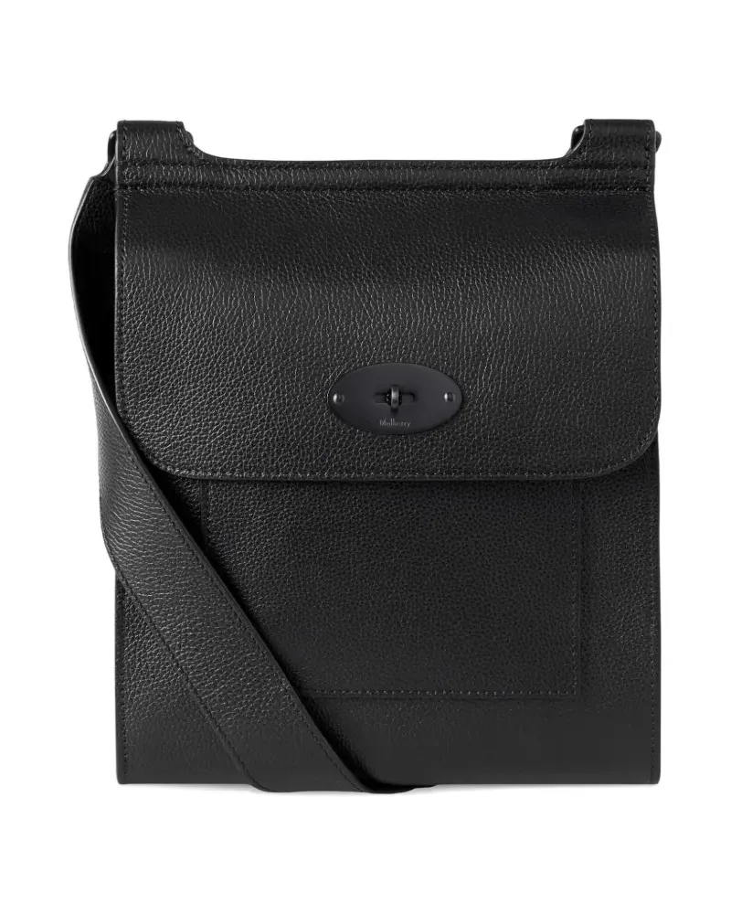 Mulberry Anthony grained crossbody bag - Schwarz Schwarz