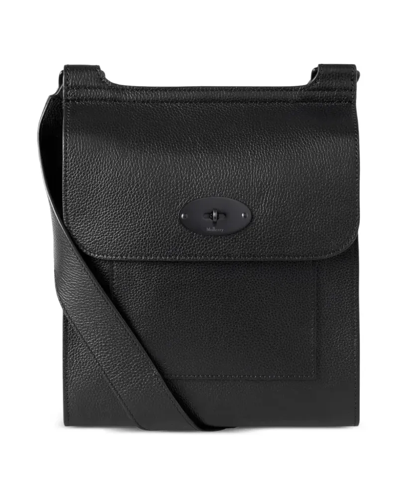 Mulberry Anthony grained crossbody bag - Schwarz Schwarz