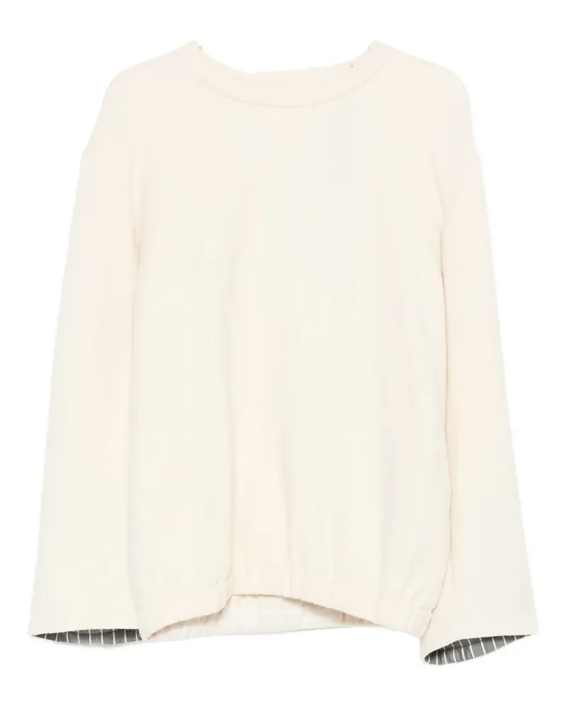 Carven Sweatshirt mit tiefen Schultern - Weiß Weiß