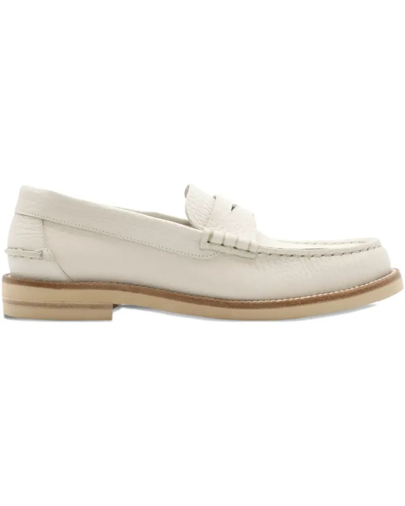 Pedro Garcia Sabela Loafer aus strukturiertem Leder - Nude Nude