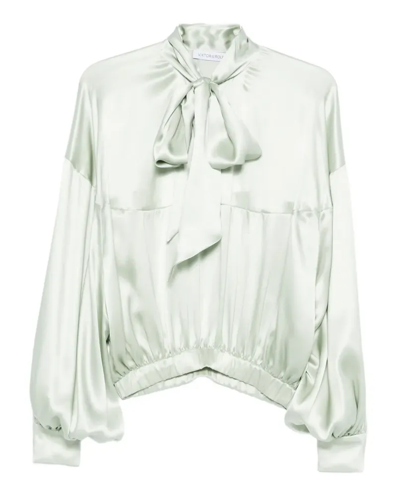 Viktor & Rolf Bluse mit Ballonärmeln - Grün Grün