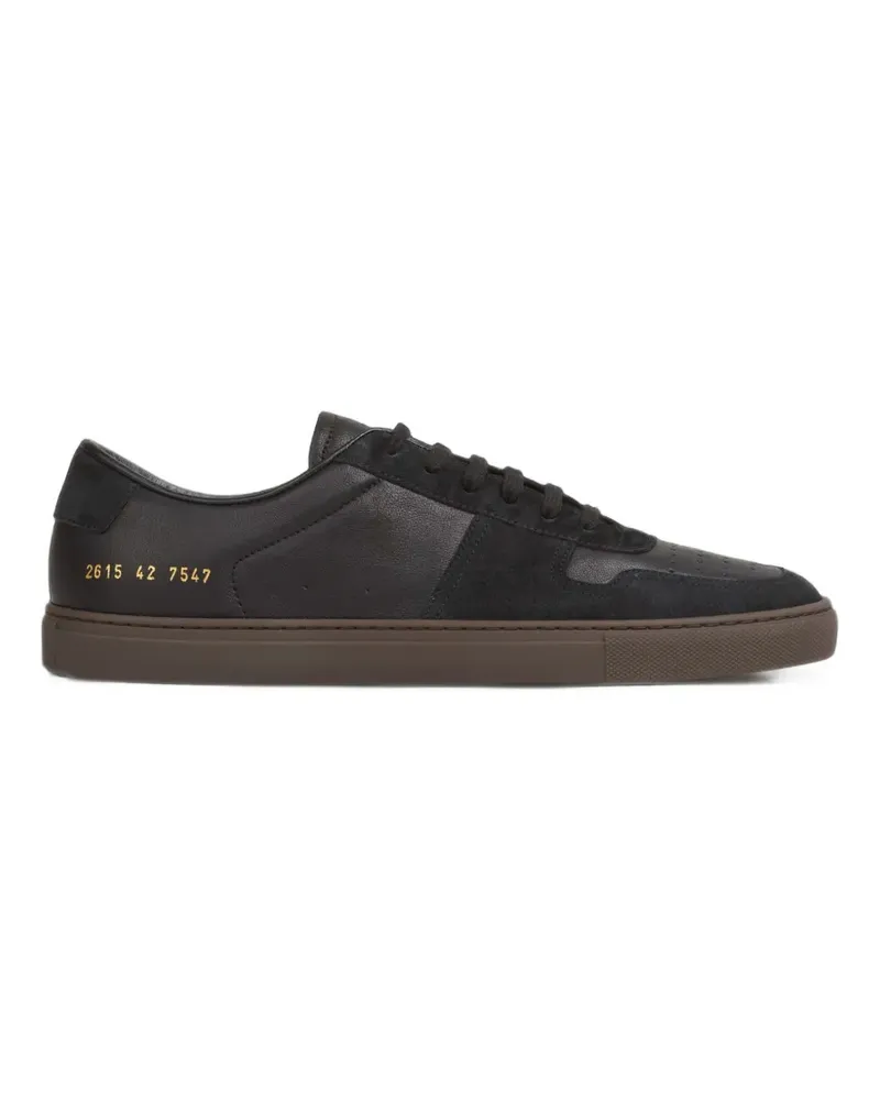 Common Projects Perforierte Sneakers - Schwarz Schwarz