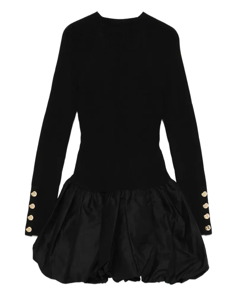 Aje. Moonlight Kleid mit Ballonsaum - Schwarz Schwarz