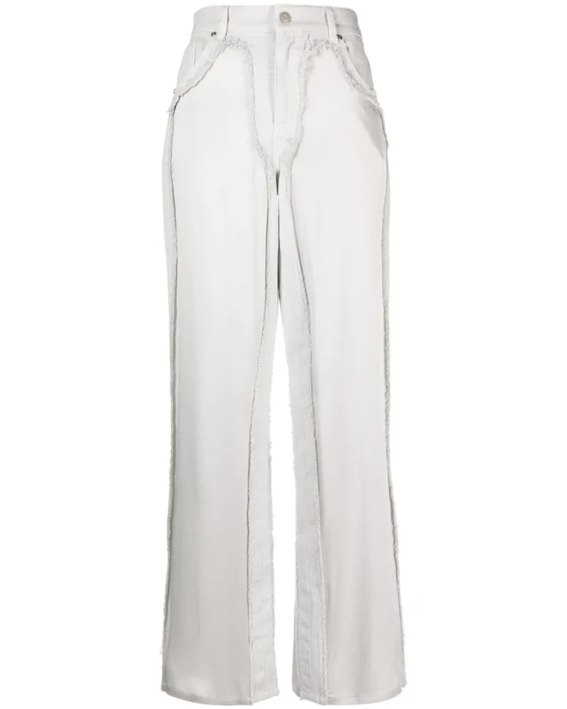 Blumarine Jeans aus Satin Grau