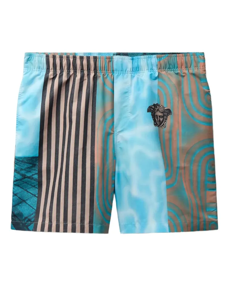 Versace printed boardshorts - Blau Blau