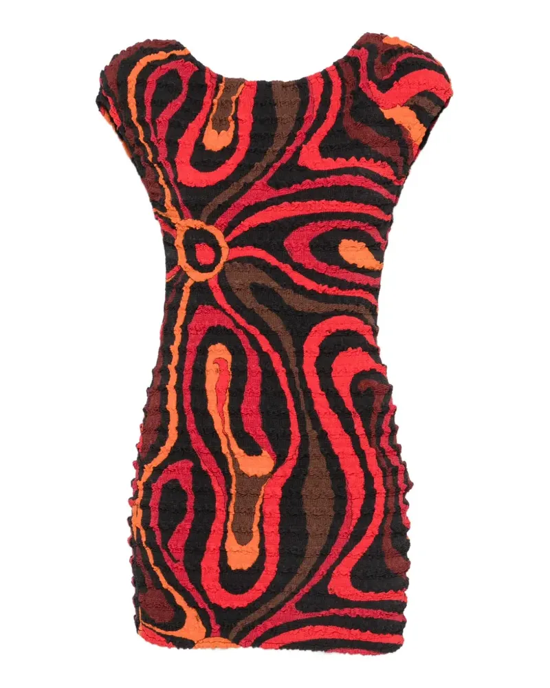 Emilio Pucci crinkled mini dress - Rot Rot